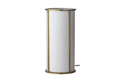Collection Penrith Satin Brass Column Table Lamp.